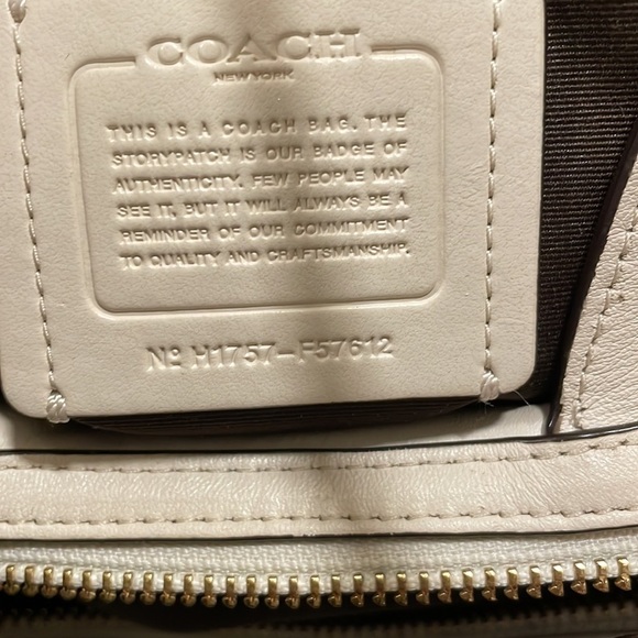 Coach Lexy Shoulder Bag‎ Beige Off-White spring summer classic designer leather - Picture 6 of 16